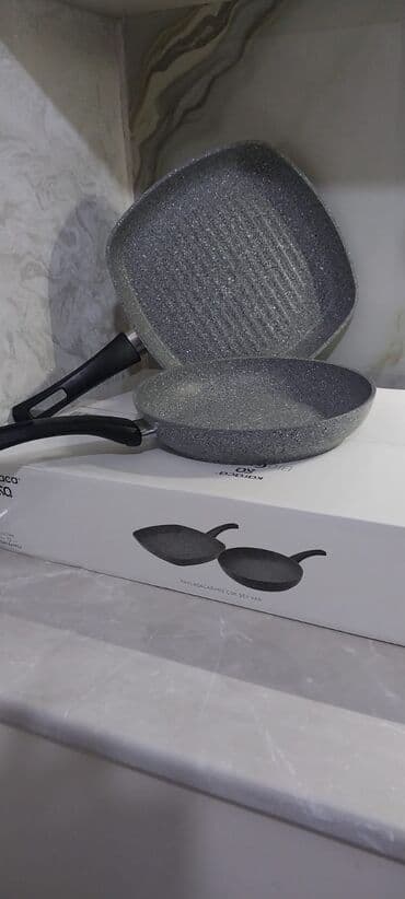 qranit tava: Tava, rəng - Boz, Qranit, 28 sm, Karaca, Türkiyə — 1