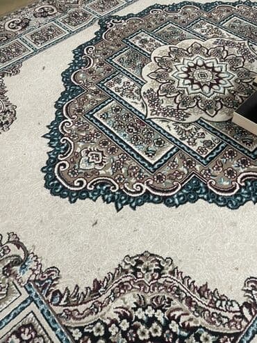 велюровые ковры для дома: Məhsul: Klassik naxışlı xalça - Rəng palitrası: krem fon üzərində — 1