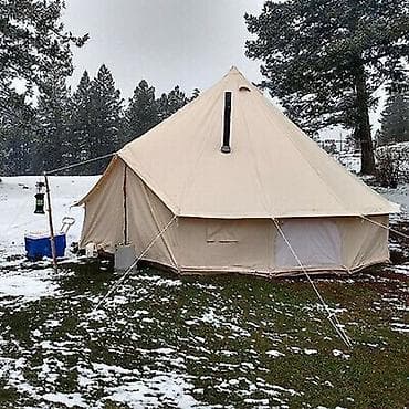 tent cadir: SATILIR – 4 Metrlik Canvas (Pambıq) Kamp Çadırı Çox az istifadə — 2