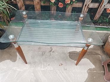 Düz masa, Açılmayan, Təkərsiz, Şüşə, Zəmanətsiz