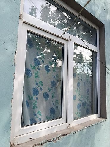kombi 40: İşlənmiş İkiqat şüşə paketi Plastik pəncərə, Еni: 130 sm, Uzunluğu: 140 sm — 1