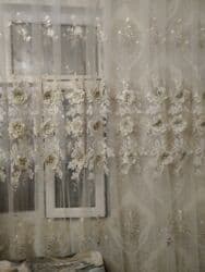 pencere perde: Yeni, Vilyur Pərdə, rəng - Ağ, Ünvandan götürmə — 2