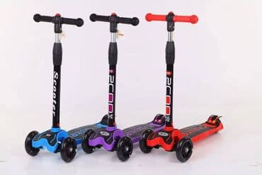 yagis ucun plas: Uşaqlar üçün işıqlı scooterlər somakatlar Hündürlük tənzimlənməsi — 1