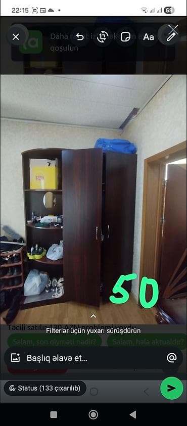 taxtadan: 5 qapı, Siyirməli, Qəhvəyi, Taxta, Açılan, Düz dolab — 3