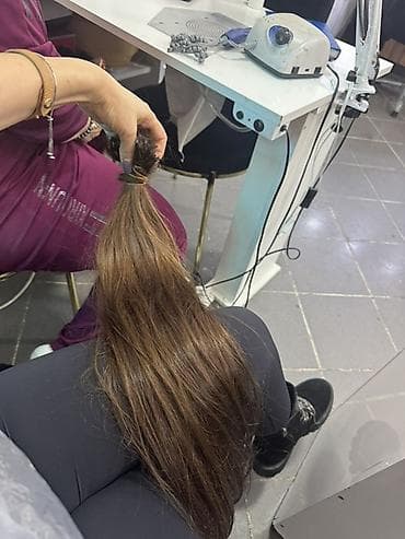 qelyan ucuz: Təbii insan saçı – bir dəstə - Rəng: isti açıq-qəhvəyi/kastan - — 3