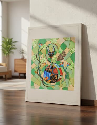 Qarışıq texnika,Misirin heyrətamiz gözəlliyini əks etdirir