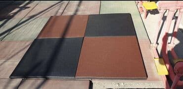 линолеум баку цена: Rezin döşəmə plitələri - Material: yüksək sıxlıqlı rezin (EPDM/SBR — 2