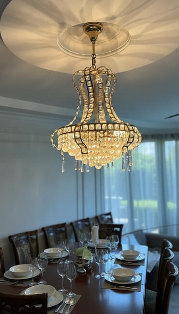 Çılçıraq, 10 və daha çox lampa, Metal