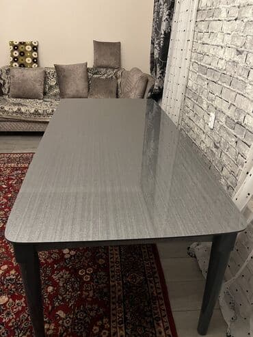 stol sutul: Qonaq otağı üçün, Yeni, Dördbucaq masa, 8 stul — 2