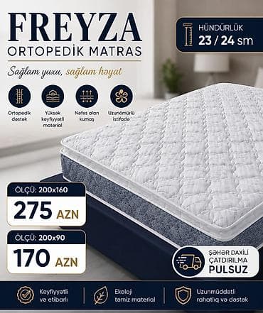 dest: Yeni, Ortopedik matras, İki nəfərlik — 1