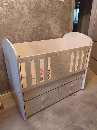 reshotka pencere: Oğlan və qız üçün, Dördbucaq, Beşik, Dəstsiz, Matrassız, Yellənmə mexanizmsiz — 3