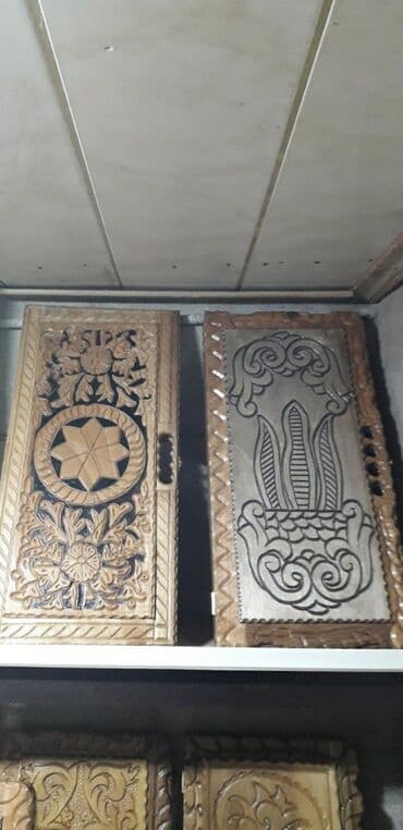 fizika 10 cu sinif metodik vesait pdf: Əl işı ağac nərd taxtası - Material: tam ağac (əl oyması). - Dizayn — 7