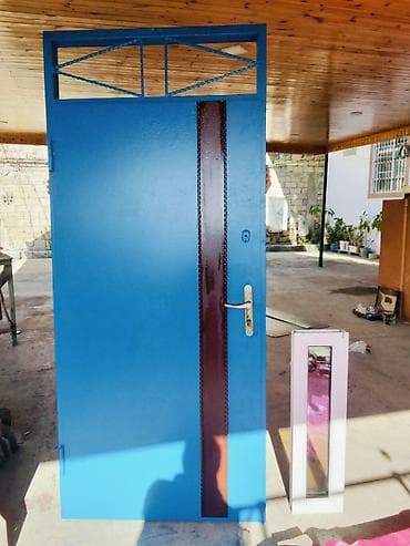 qapi: Mənzil üçün İşlənmiş Giriş qapısı 100x220 sm Zamok ilə, Zəmanətsiz, Ödənişli quraşdırma, Ünvandan götürmə, Ödənişli çatdırılma — 1