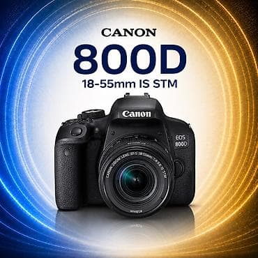 i7 processor: Canon EOS 800D + 18-55mm IS STM obyektiv - 24.2 MP APS-C sensor – — 1