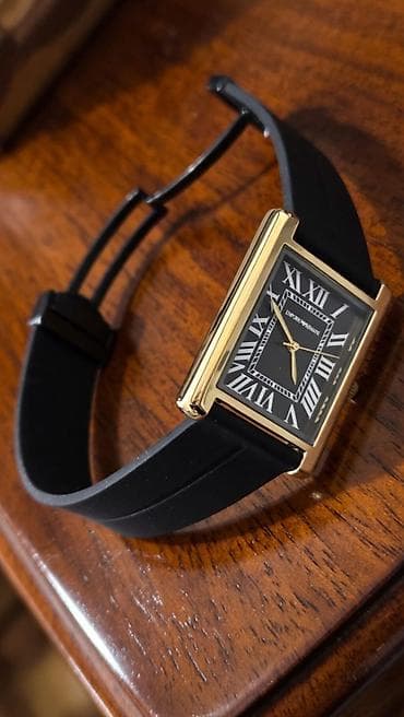 ereb qizili probu: Qol saatı, Emporio Armani, rəng - Göy — 10