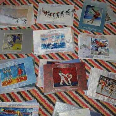 olympiakos karabağ bilet: К вниманию коллекционеров. Продам набор открыток "Евроигры 2015" — 4