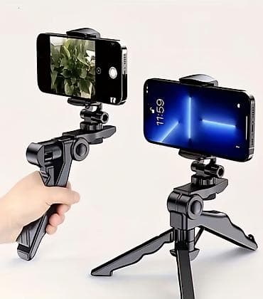 Elektronika: Universal telefon üçün 2‑in‑1 tripod və handheld tutacağı: - — 1
