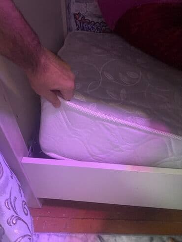 uşaq otağı aboyları: Oğlan və qız üçün, Çarpayı, Matras ilə, Siyirməsiz, Laminat — 3