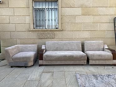 divan restoran ucun: Modul tipli yumşaq mebel dəsti - 3 hissədən ibarət modul — 4
