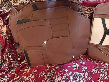 Инструменты для авто: Avtomobil oturacaq üzlükləri dəsti - Rəng: qəhvəyi (bej konturlu) - — 5