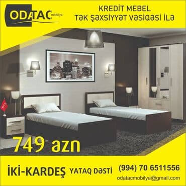 venera yataq desti: İkinəfərlik çarpayı, Komod, 2 tumba, Dolab, Türkiyə, Yeni — 6