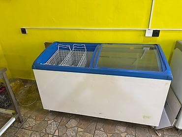 Оборудование для мойки: Ticarət üçün şüşə sürgülü qapaqlı dondurucu vitrin - Tip: üfüqi — 1