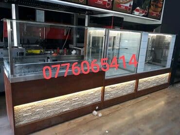 Şirniyat vitrini istənilən ölçüdə çatdırma var