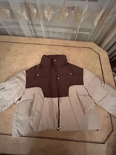 İki rəngli qış gödəkçəsi - Rəng: yuxarı hissə tünd qəhvəyi, aşağı