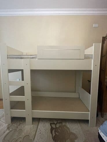 Digər uşaq mebeli: Oğlan və qız üçün, İşlənmiş, Çarpayı, Matrassız, Siyirməli, Taxta — 2