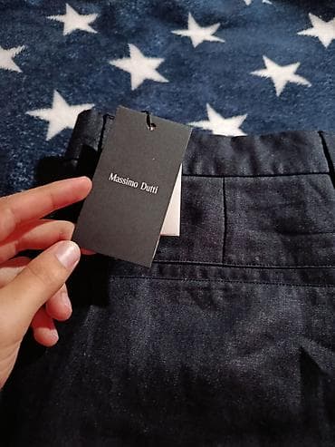 Massimo Dutti kişi şalvarı – 100% təbii kətan (zahiri örtük), astar — 3