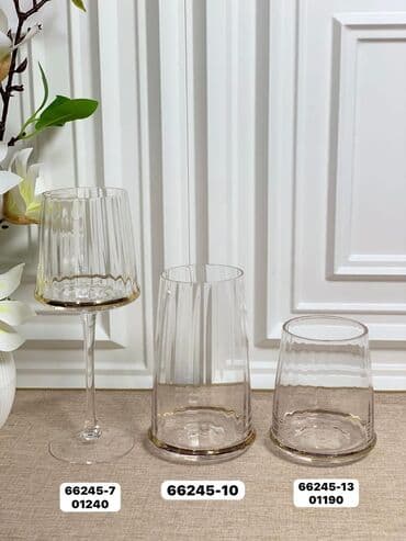 Termoqablar: Qədəhlər, Şüşə, 6 ədədli dəst — 3