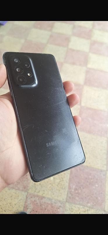 Samsung Galaxy A53, 256 GB, rəng - Qara, Qırıq, Barmaq izi, Simsiz şarj