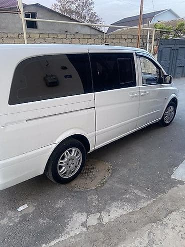 Mercedes-Benz Vito mikroavtobus - Kuzov: ağ rəng, uzun baza, sürgülü — 3