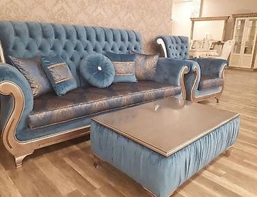 astara mebel: 770₼ divan desti təcili satılır iki kreslo bir divan və jurnalni — 1