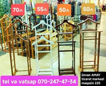 вешалка для верхней одежды: Qoz ağacından hazırlanmış, kostyum və ya paltarlarınızı səliqəli — 2