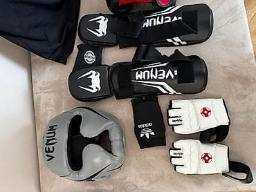 kask boks: İdman dəsti, Adidas, Standart, rəng - Qara — 6