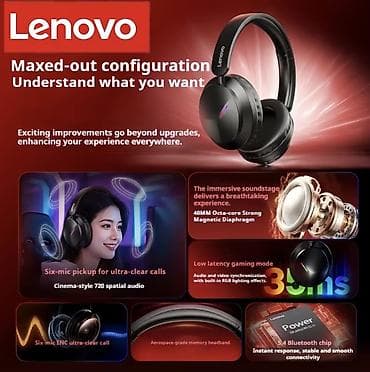 Yeni Simli Qulaqcıqlar, Lenovo, rəng - Qara — 2