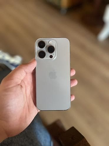 ayfon 15 plus: IPhone 15 Pro, 256 GB, Gümüşü, Face ID — 1