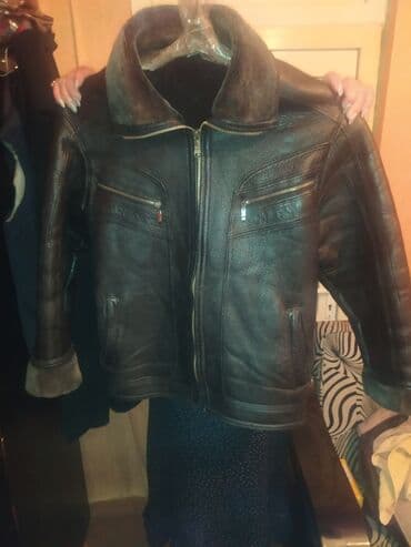 белые мужские куртки: Kurtka, Dəri, Qış, 2XL — 1