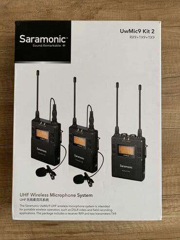 Saramonic UwMic9 kit 2 - iki nəfərlik simsiz profesional mikrofon