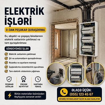 online tərcumə işi: Elektrik işləri – 0-dan peşəkar quraşdırma Xidmətin istiqamətləri: - — 1