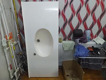 3 eded xoncali taxda qapi lazimdir: Akril tezgah-lavabo paneli - Material: akril/daş kompozit (bərk — 1