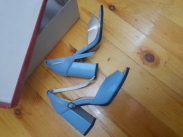 Женская обувь: Merlin Shoes qadın sandaleti - Rəng: açıq mavi (baby blue) - Model — 4