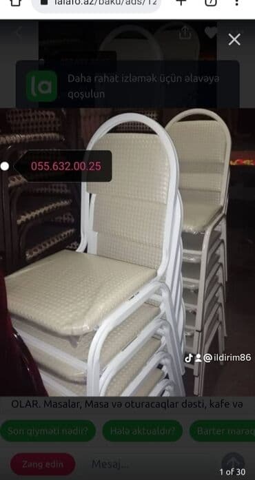 прокат стол стул душанбе: Stulllar 13manatdan başlayır 60manata qeder Stulllar sexdən birbaşa — 5