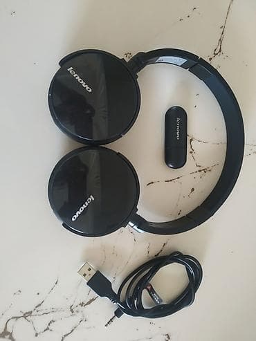 kalonka kabeli: Lenovo simsiz qulaqlıq dəsti - Brend: Lenovo - Tip: On-ear/over-ear — 1