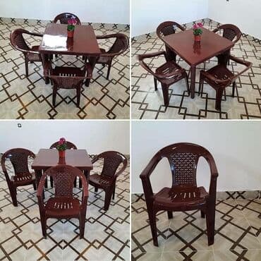 arendaya pub restoran: 4 neferlik stol stul desti stol stul desti qalin ve keyfiyetli modeldi — 4