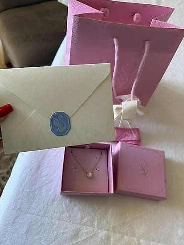 tek pencek: Boyunbağı, Swarovski, Çəhrayı qızıl — 2