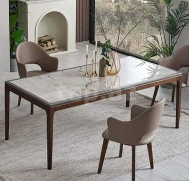 обеденный стол купить: Гостиный стол, Новый, Раскладной, Мрамор, Прямоугольный стол — 3