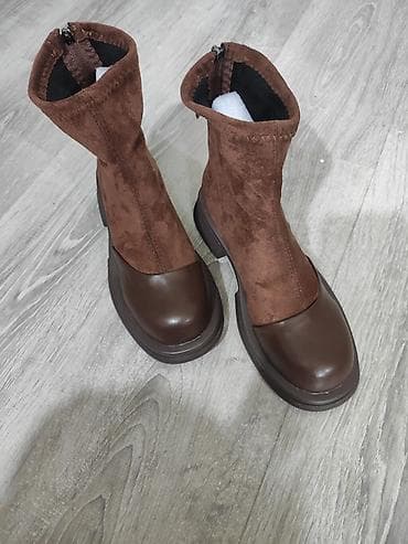 botlar: Ölçü: 39, rəng - Qəhvəyi, Yeni — 2