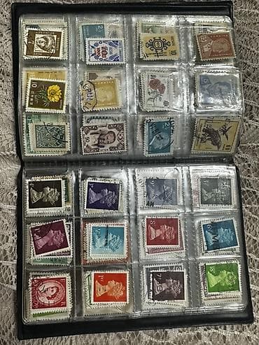 Musiqi alətləri: Kolleksiya albomu – müxtəlif ölkələrdən köhnə poçt markaları — 7